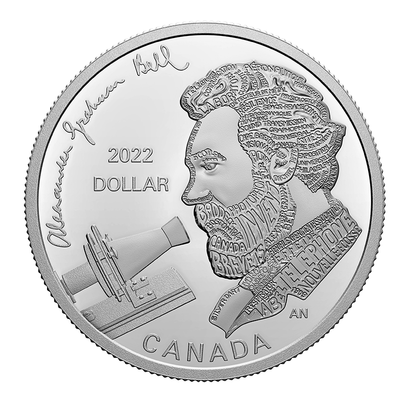 Image for 3/4 oz Alexander Graham Bell Silver Coin- Renaissance Man from TD Precious Metals